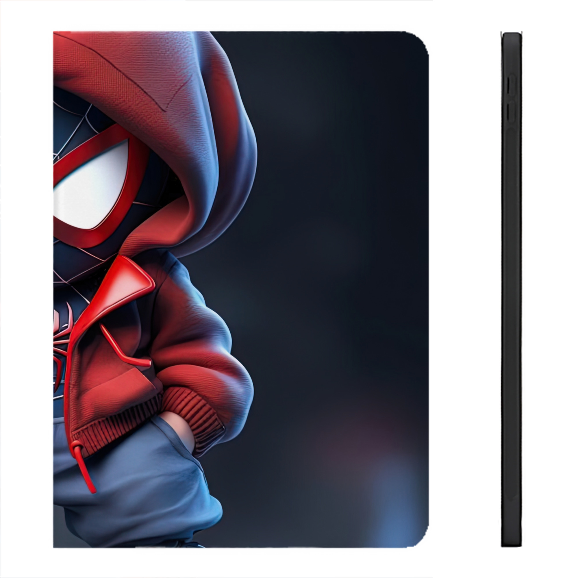 （画像用） Spider Man スパイダーマン IPadケース ペンホルダー付き ブックスタイルデザイン